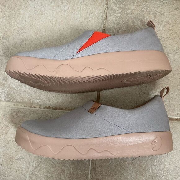 Men\'s Gray and Orange Slip-On Shoes main image 4